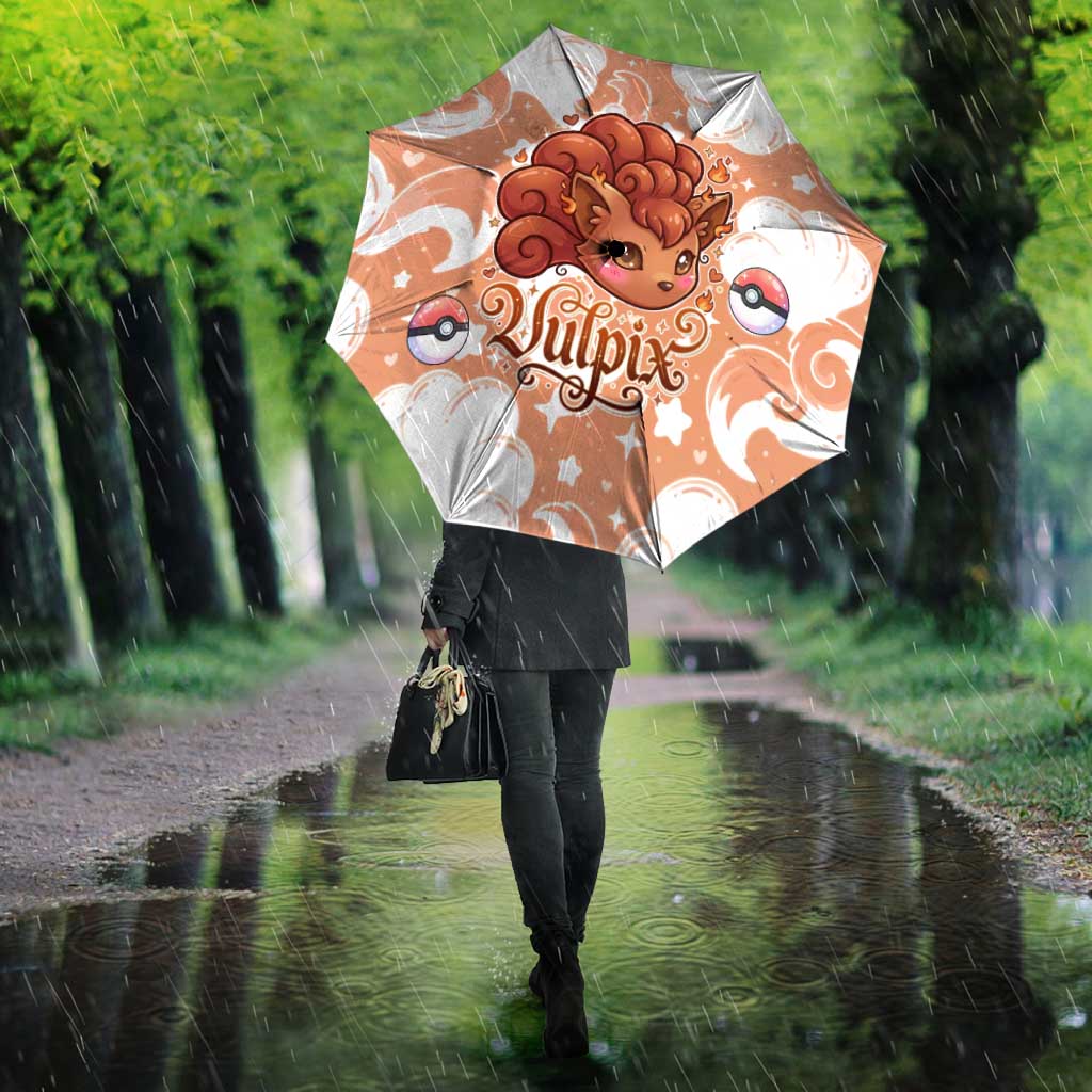 Vulpix Umbrella Vintage Flame Swirl Art