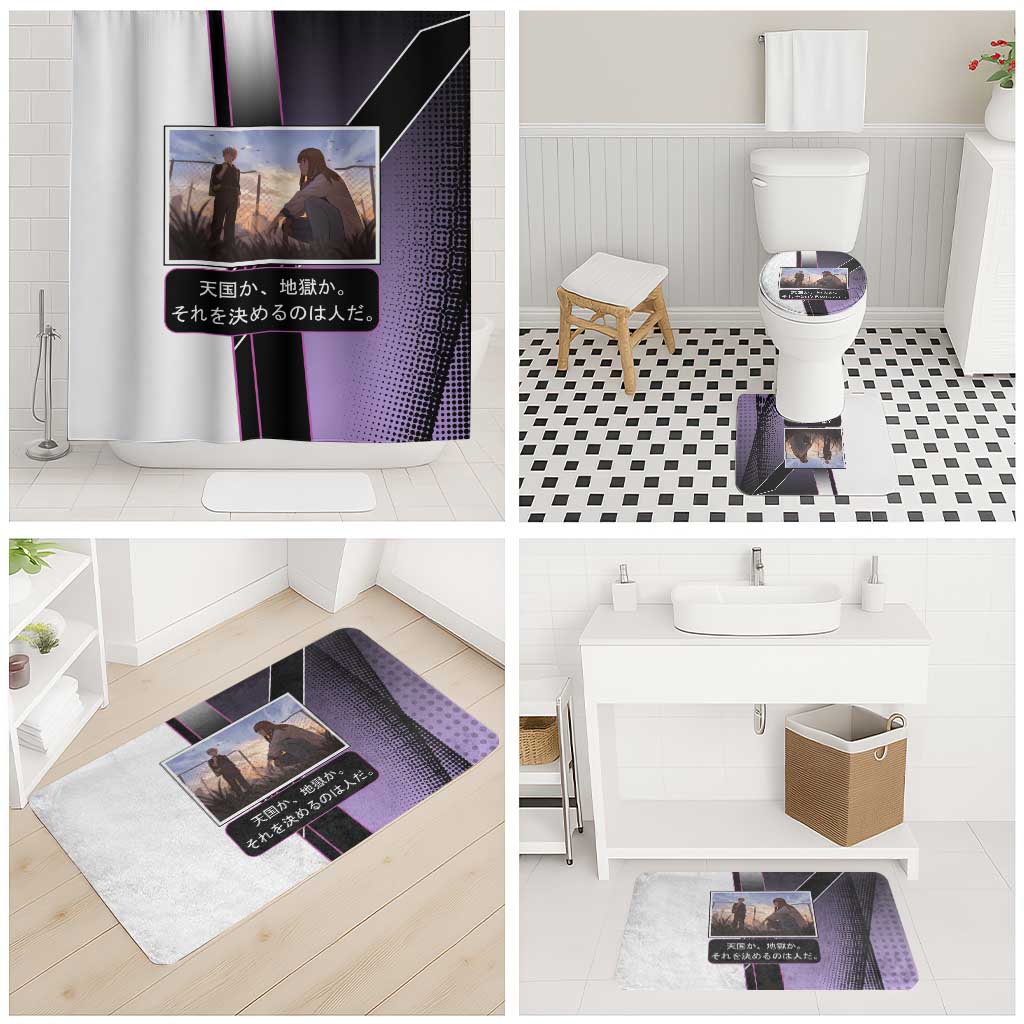 Heavenly Delusion Duo Bathroom Set Post-Apocalyptic Manga Style