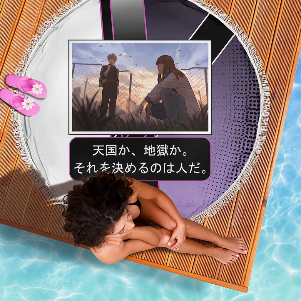 Heavenly Delusion Duo Beach Blanket Post-Apocalyptic Manga Style