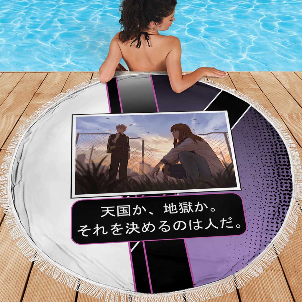 Heavenly Delusion Duo Beach Blanket Post-Apocalyptic Manga Style