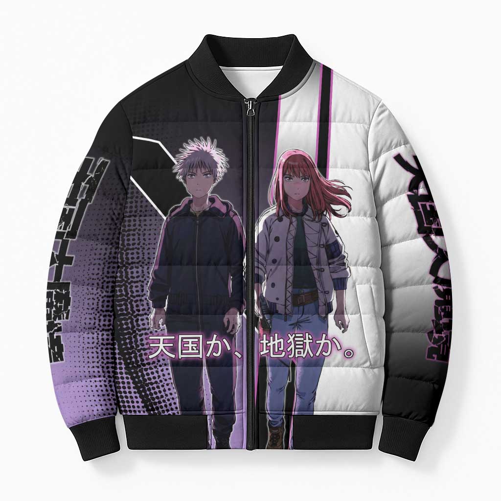 Heavenly Delusion Duo Bomber Puffer Jacket Post-Apocalyptic Manga Style