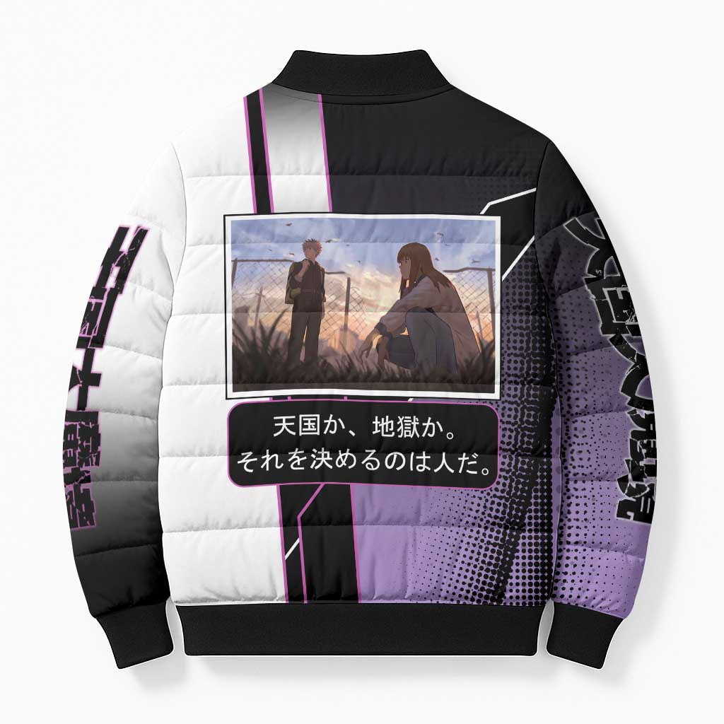 Heavenly Delusion Duo Bomber Puffer Jacket Post-Apocalyptic Manga Style