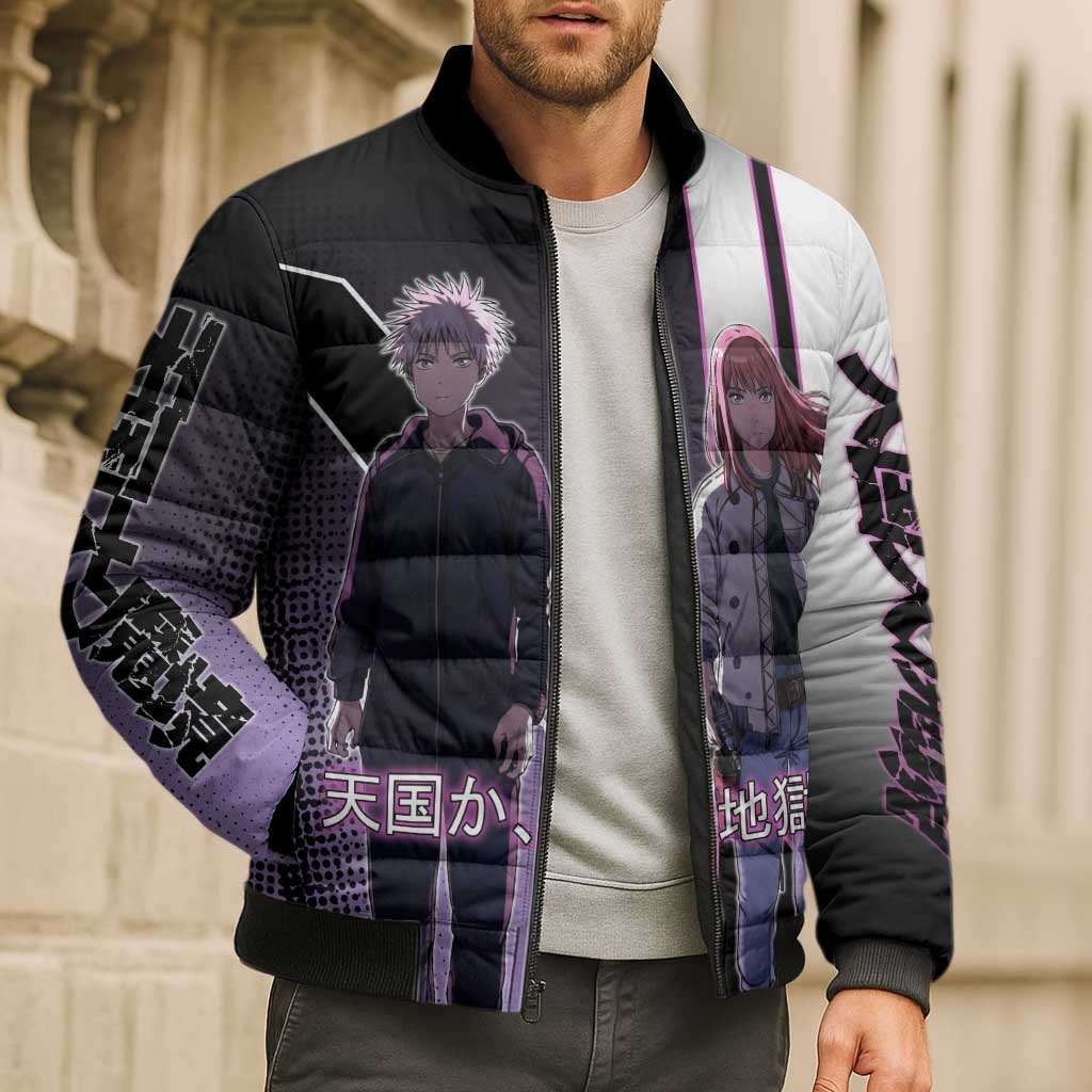 Heavenly Delusion Duo Bomber Puffer Jacket Post-Apocalyptic Manga Style