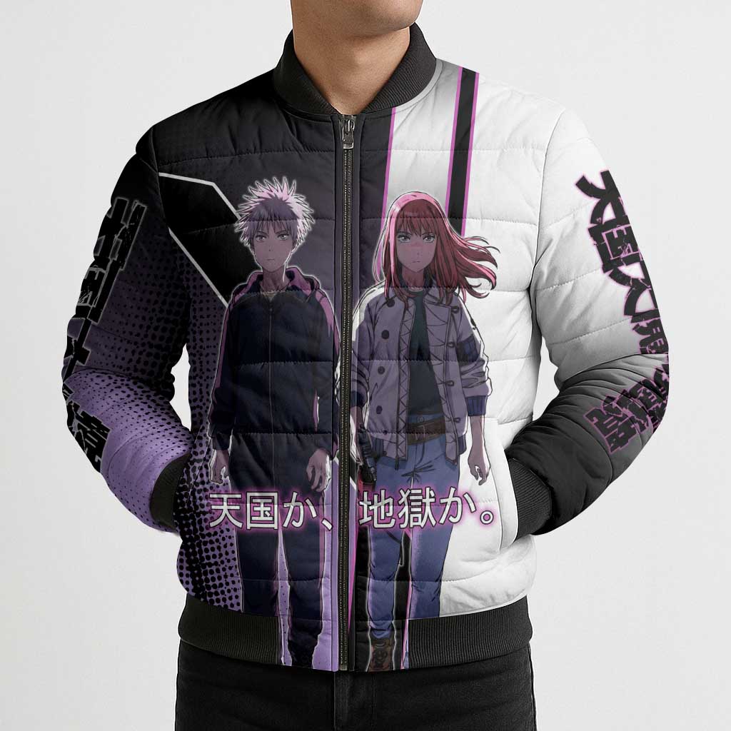 Heavenly Delusion Duo Bomber Puffer Jacket Post-Apocalyptic Manga Style