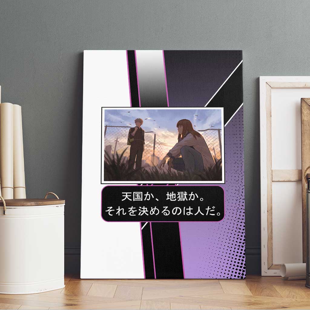 Heavenly Delusion Duo Canvas Wall Art Post-Apocalyptic Manga Style
