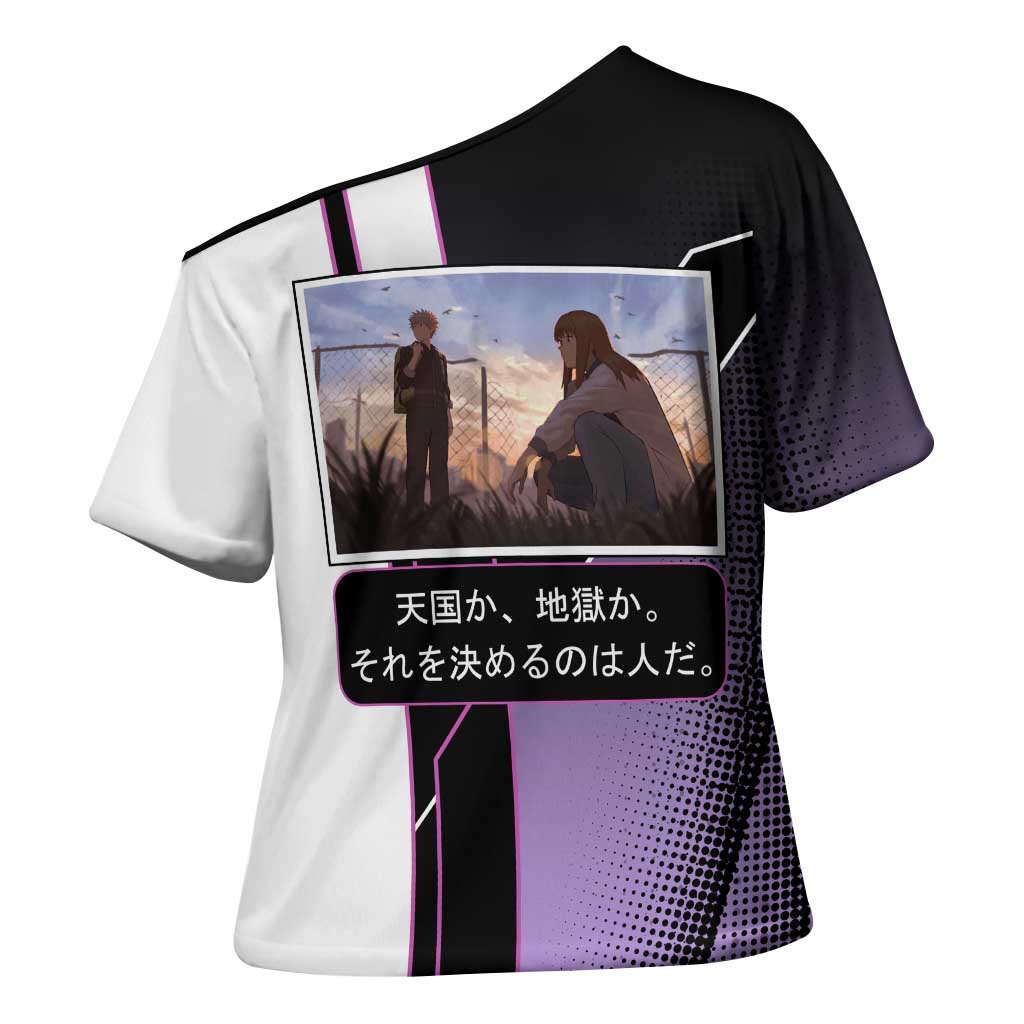 Heavenly Delusion Duo Cross Shoulder Shirt Post-Apocalyptic Manga Style