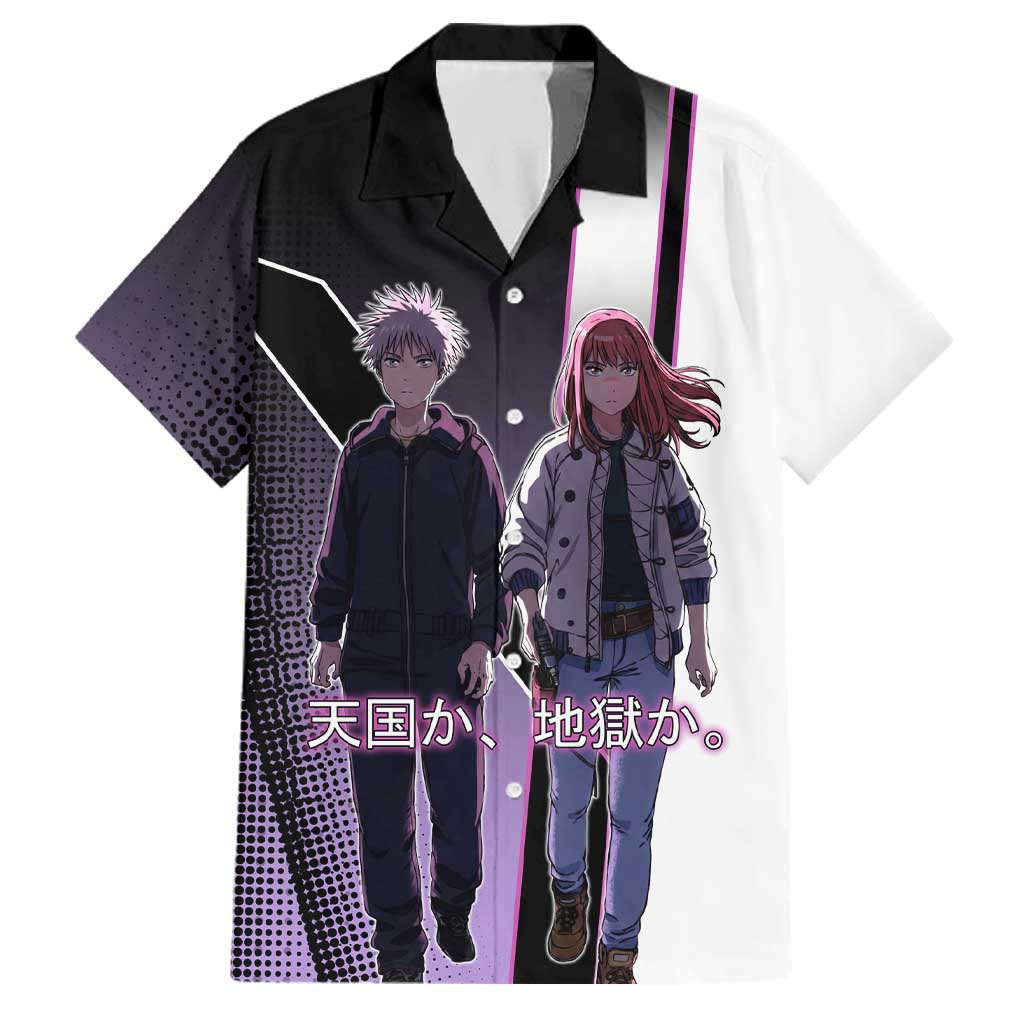Heavenly Delusion Duo Family Matching Long Sleeve Bodycon Dress and Hawaiian Shirt Post-Apocalyptic Manga Style