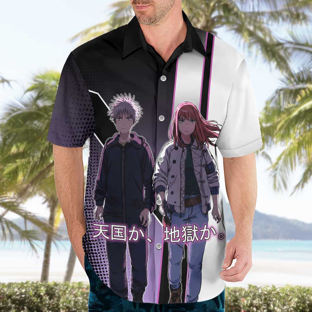 Heavenly Delusion Duo Hawaiian Shirt Post-Apocalyptic Manga Style