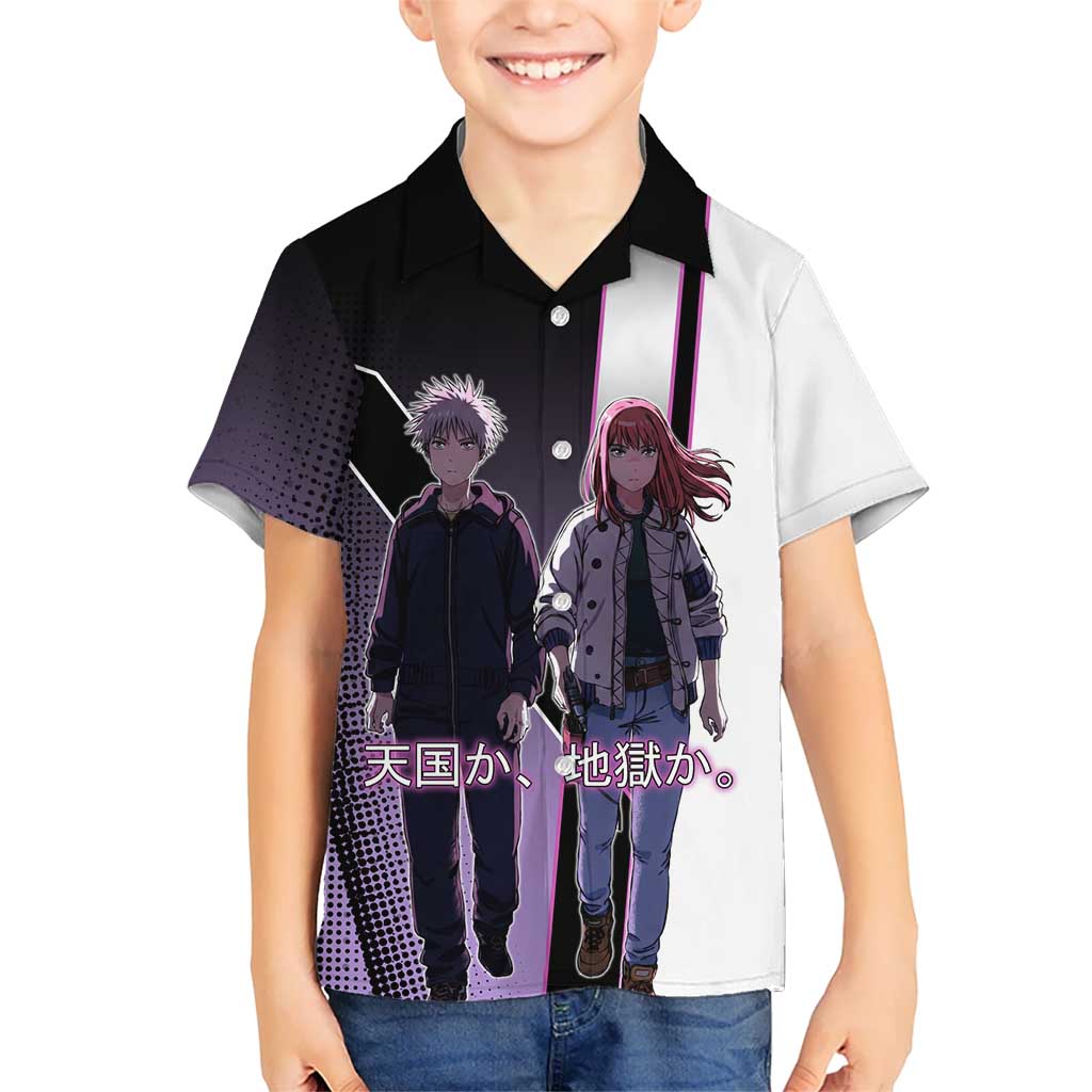 Heavenly Delusion Duo Hawaiian Shirt Post-Apocalyptic Manga Style