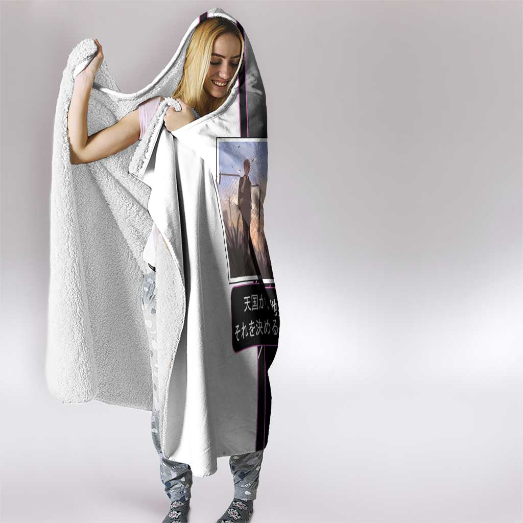 Heavenly Delusion Duo Hooded Blanket Post-Apocalyptic Manga Style