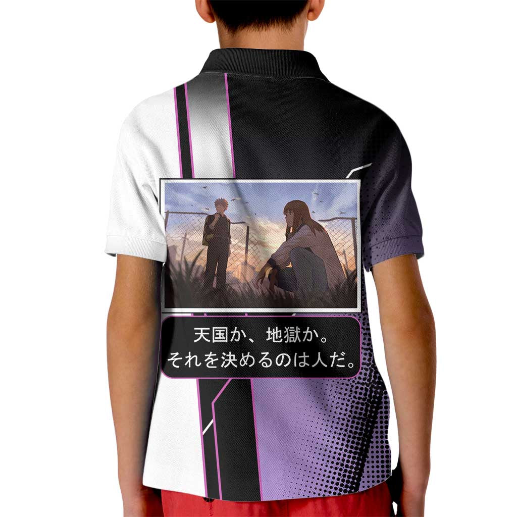 Heavenly Delusion Duo Kid Polo Shirt Post-Apocalyptic Manga Style