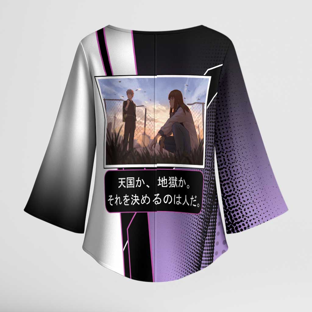 Heavenly Delusion Duo Kimono Sleeve Blouse Post-Apocalyptic Manga Style