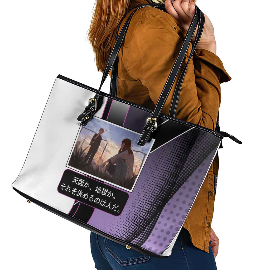 Heavenly Delusion Duo Leather Tote Bag Post-Apocalyptic Manga Style