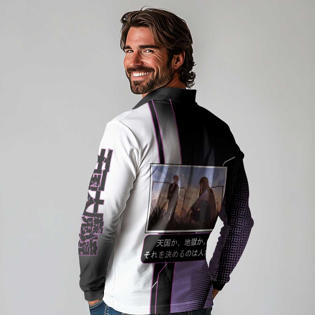 Heavenly Delusion Duo Long Sleeve Polo Shirt Post-Apocalyptic Manga Style