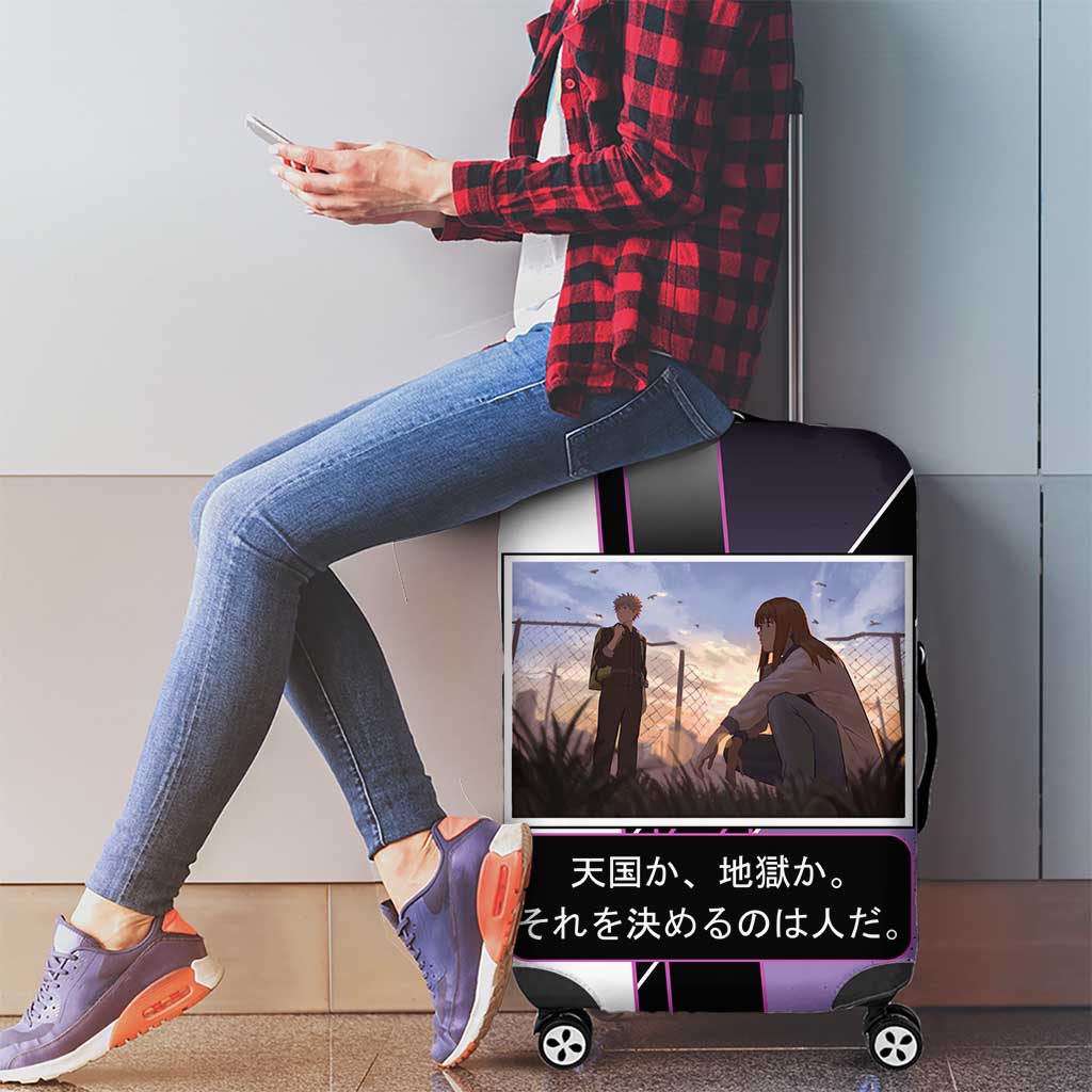 Heavenly Delusion Duo Luggage Cover Post-Apocalyptic Manga Style