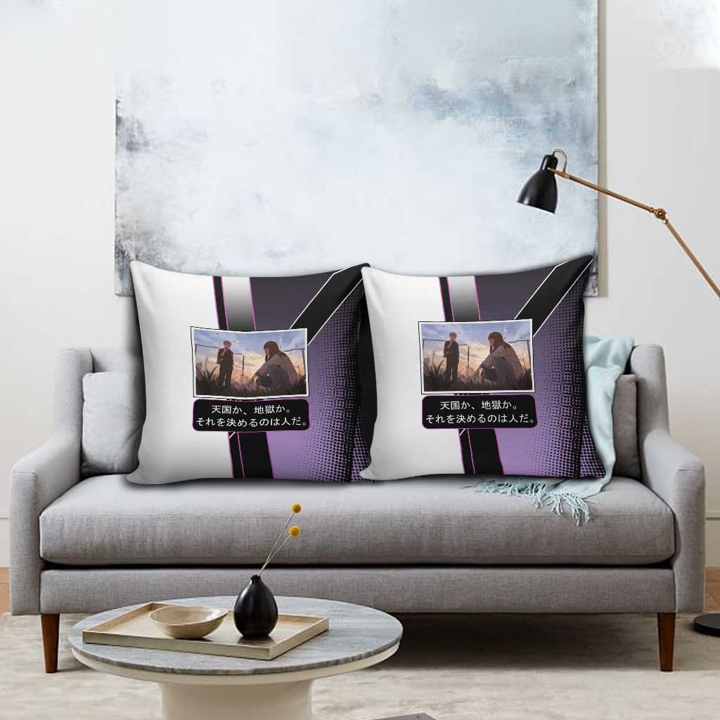 Heavenly Delusion Duo Pillow Cover Post-Apocalyptic Manga Style