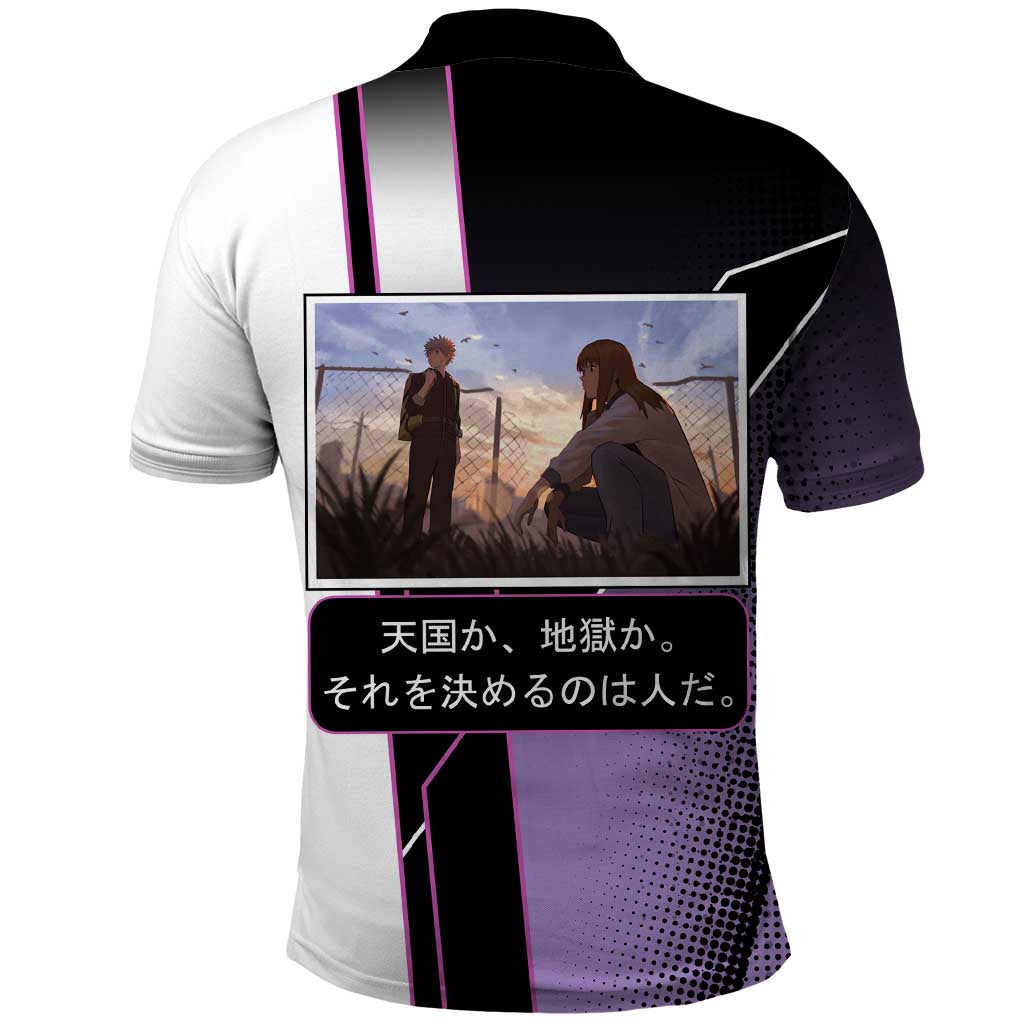 Heavenly Delusion Duo Polo Shirt Post-Apocalyptic Manga Style