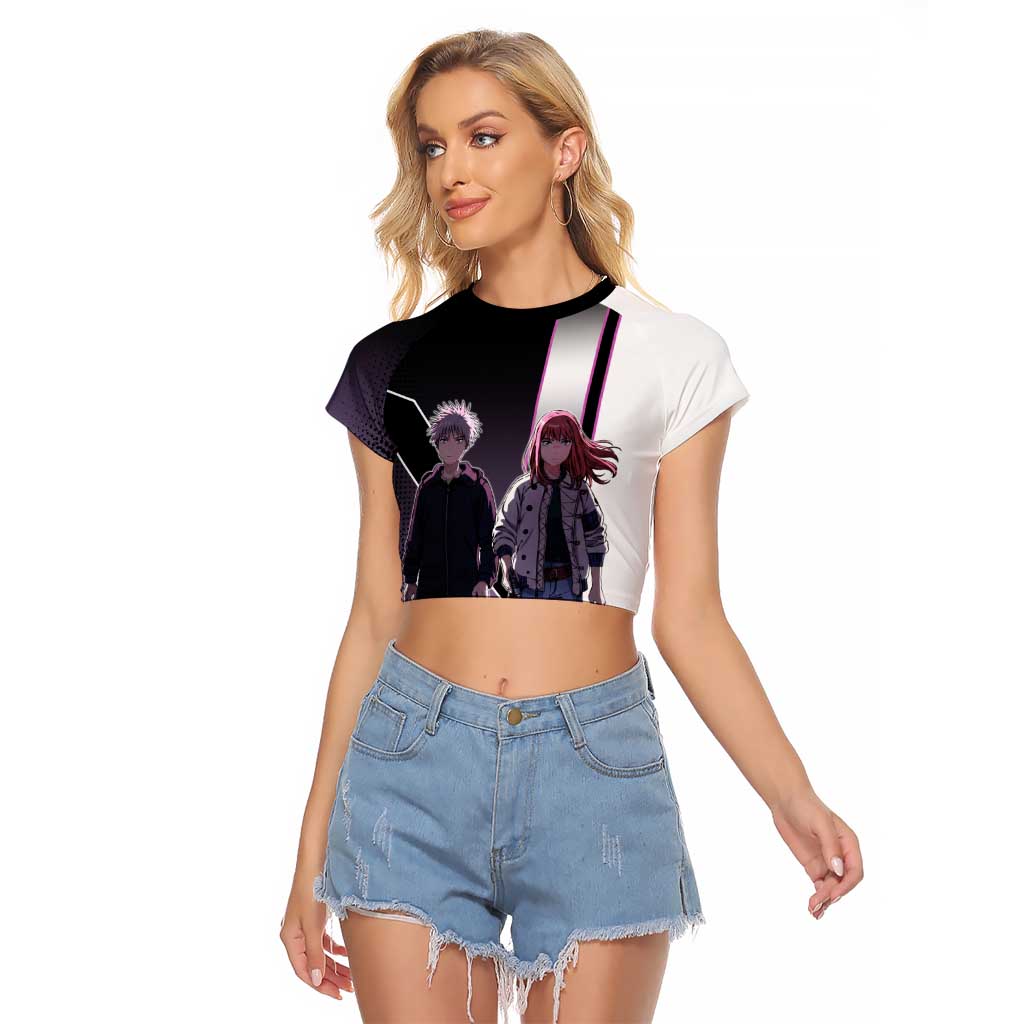 Heavenly Delusion Duo Raglan Cropped T Shirt Post-Apocalyptic Manga Style