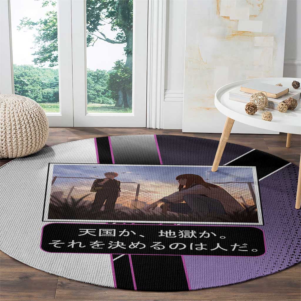 Heavenly Delusion Duo Round Carpet Post-Apocalyptic Manga Style