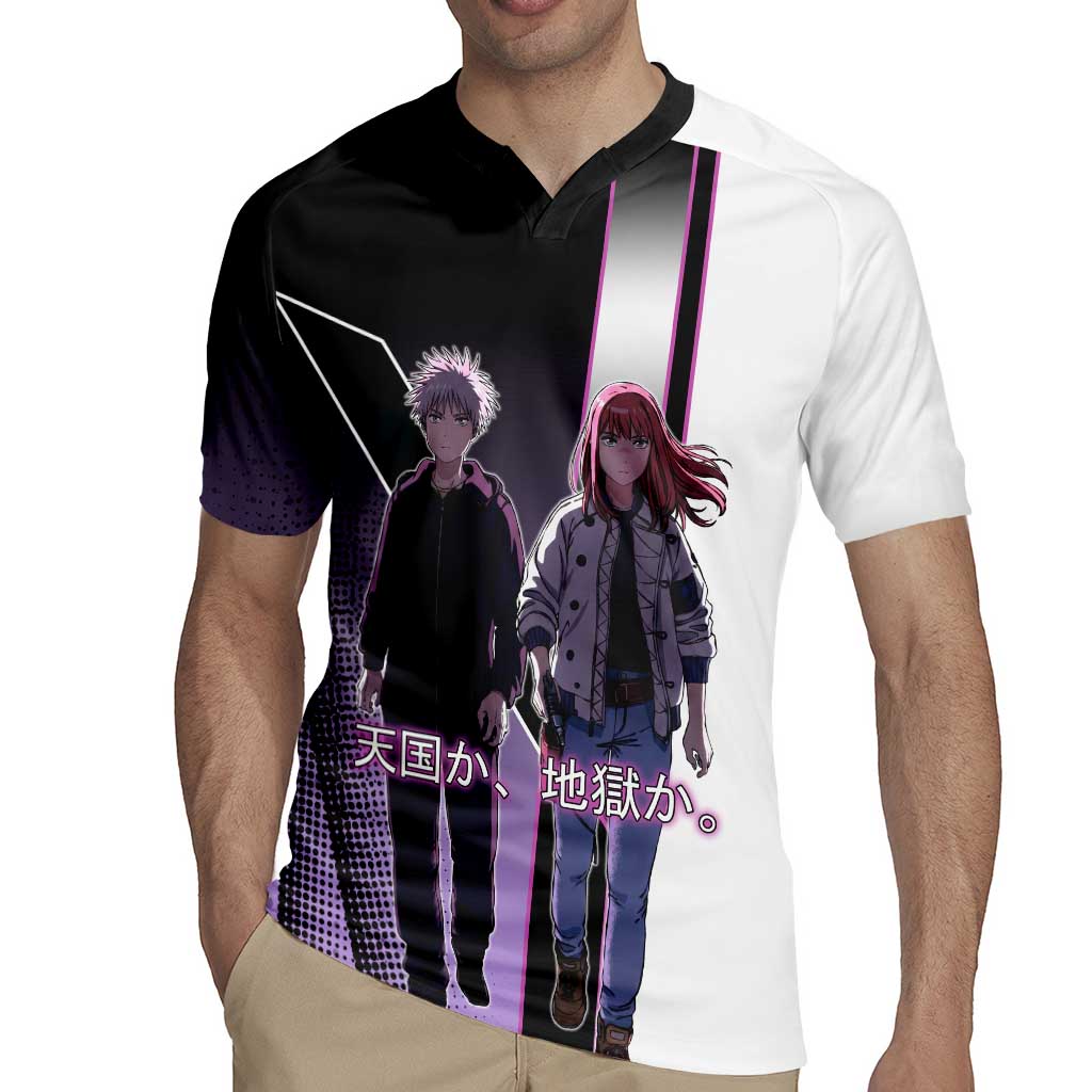 Heavenly Delusion Duo Rugby Jersey Post-Apocalyptic Manga Style
