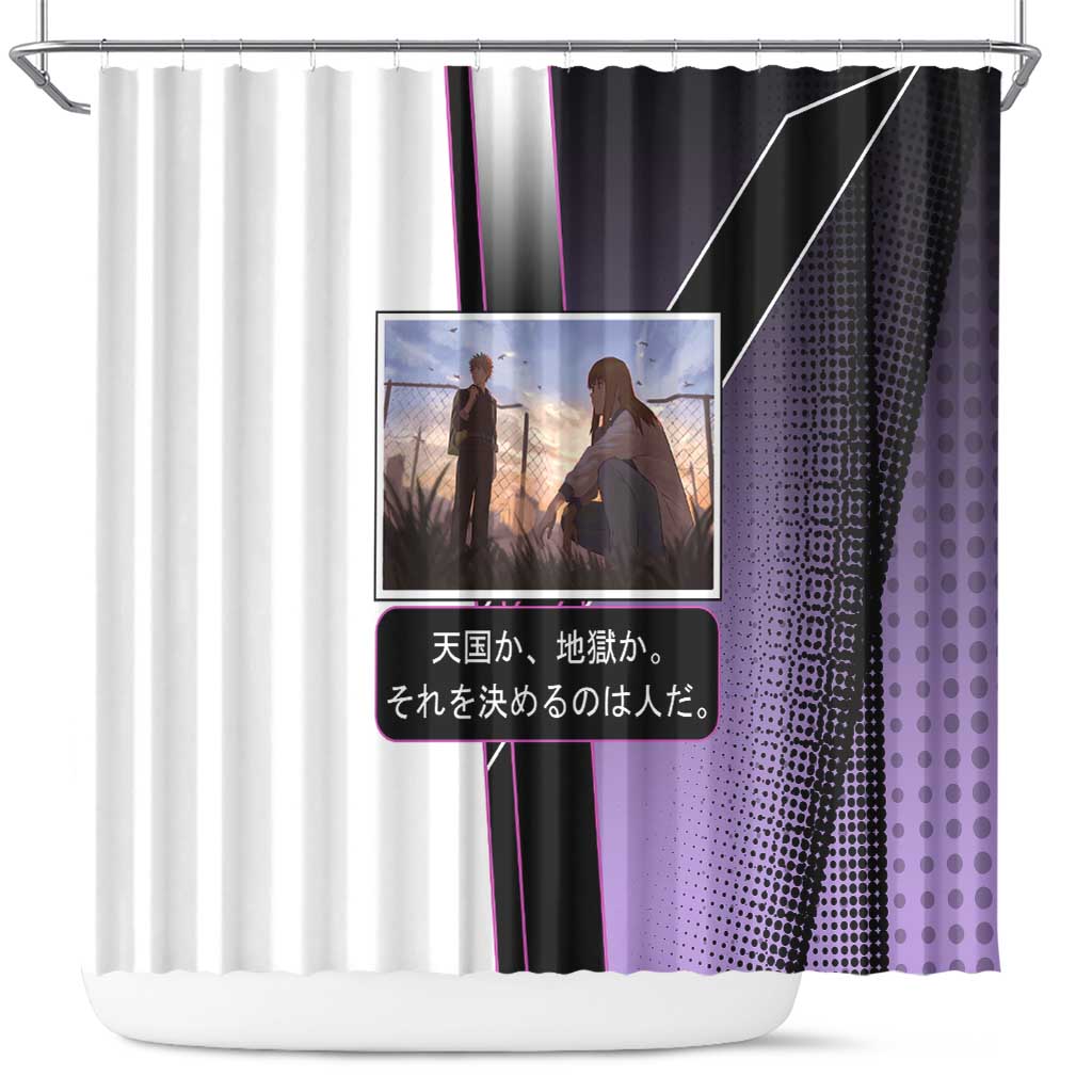 Heavenly Delusion Duo Shower Curtain Post-Apocalyptic Manga Style