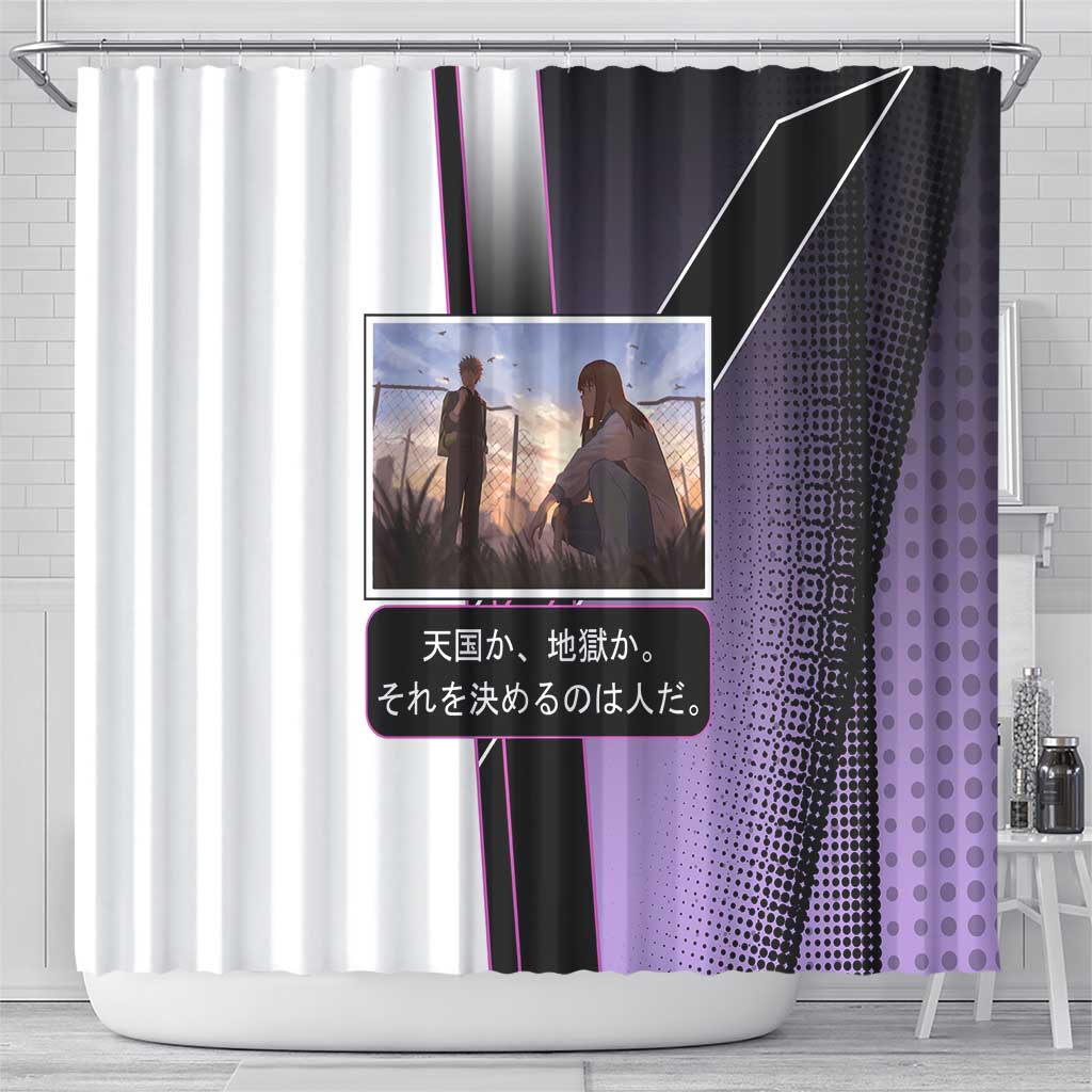 Heavenly Delusion Duo Shower Curtain Post-Apocalyptic Manga Style