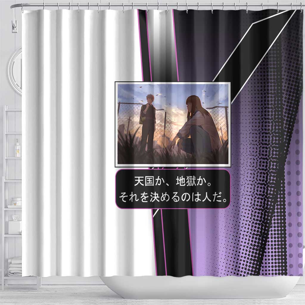 Heavenly Delusion Duo Shower Curtain Post-Apocalyptic Manga Style