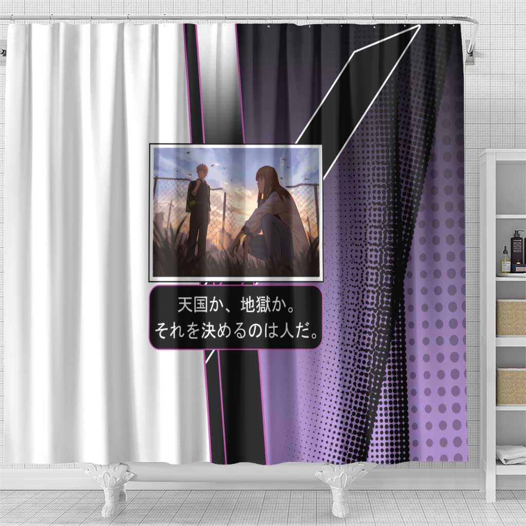 Heavenly Delusion Duo Shower Curtain Post-Apocalyptic Manga Style