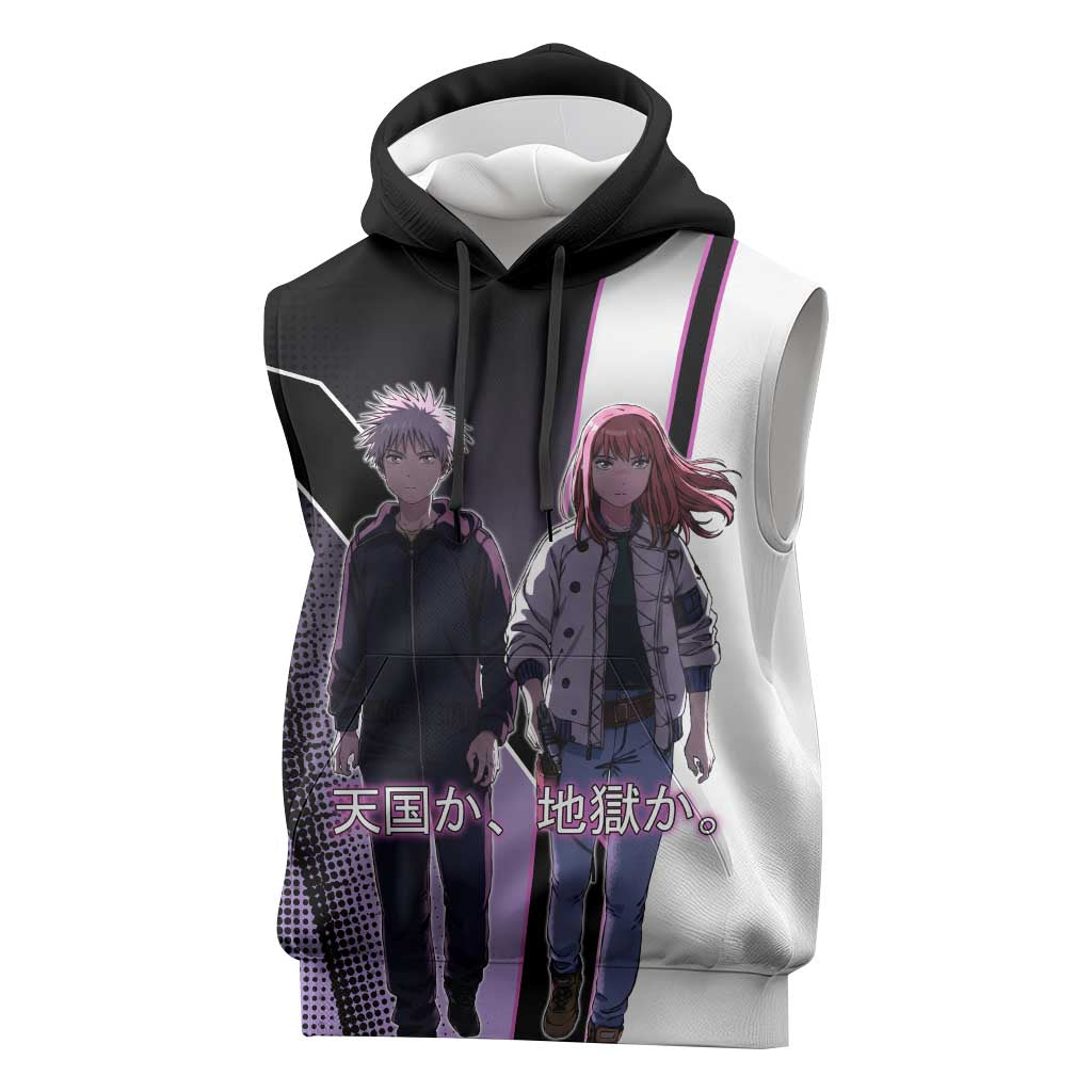 Heavenly Delusion Duo Sleeveless Hoodie Post-Apocalyptic Manga Style
