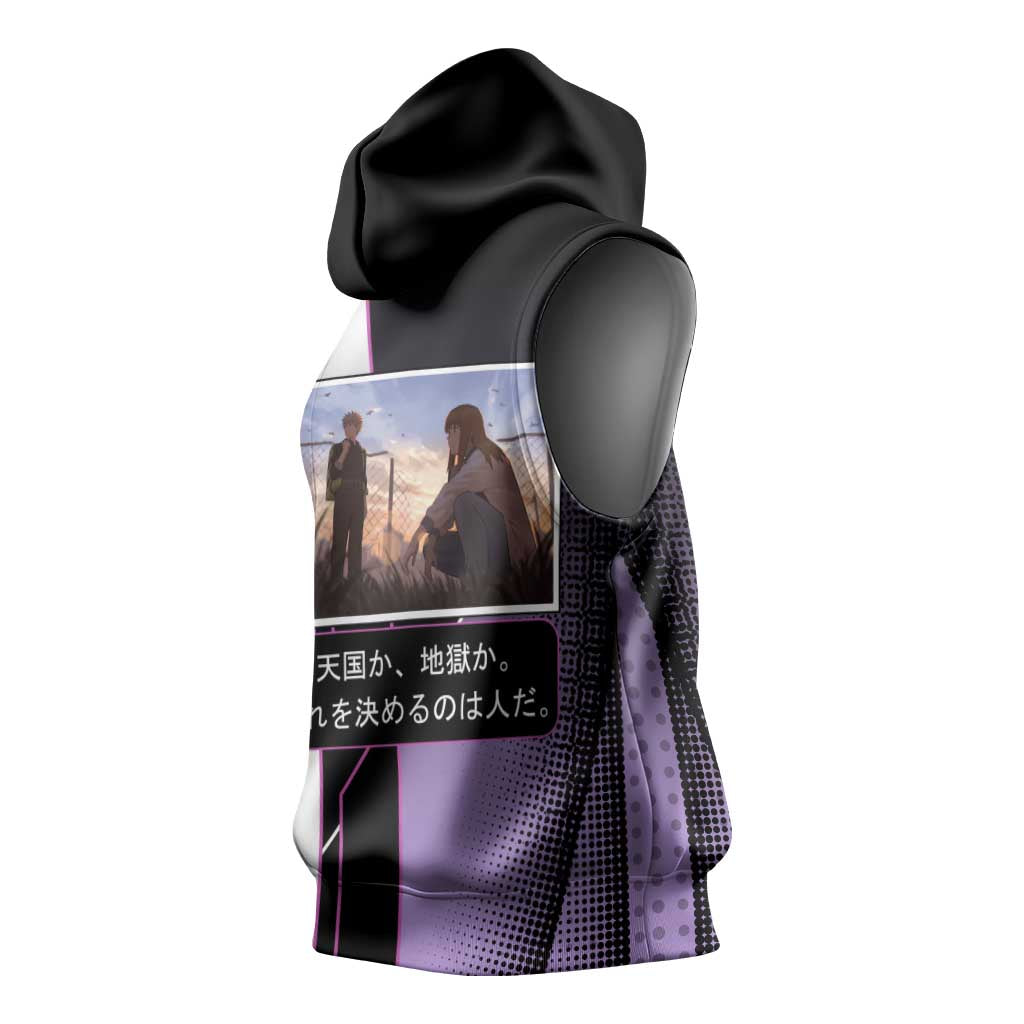 Heavenly Delusion Duo Sleeveless Hoodie Post-Apocalyptic Manga Style