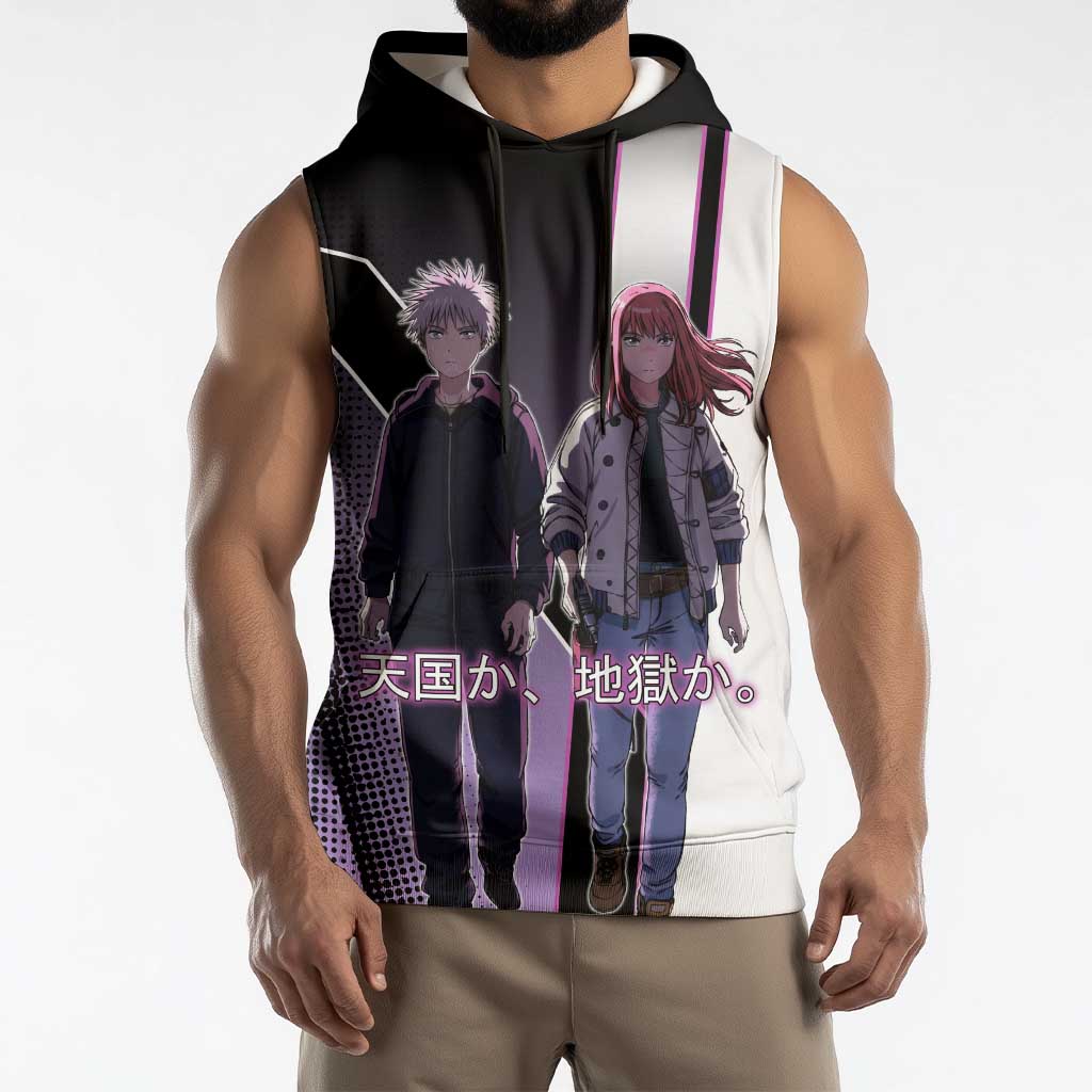 Heavenly Delusion Duo Sleeveless Hoodie Post-Apocalyptic Manga Style