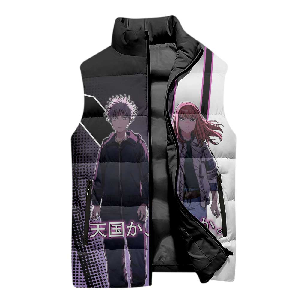 Heavenly Delusion Duo Sleeveless Puffer Jacket Post-Apocalyptic Manga Style