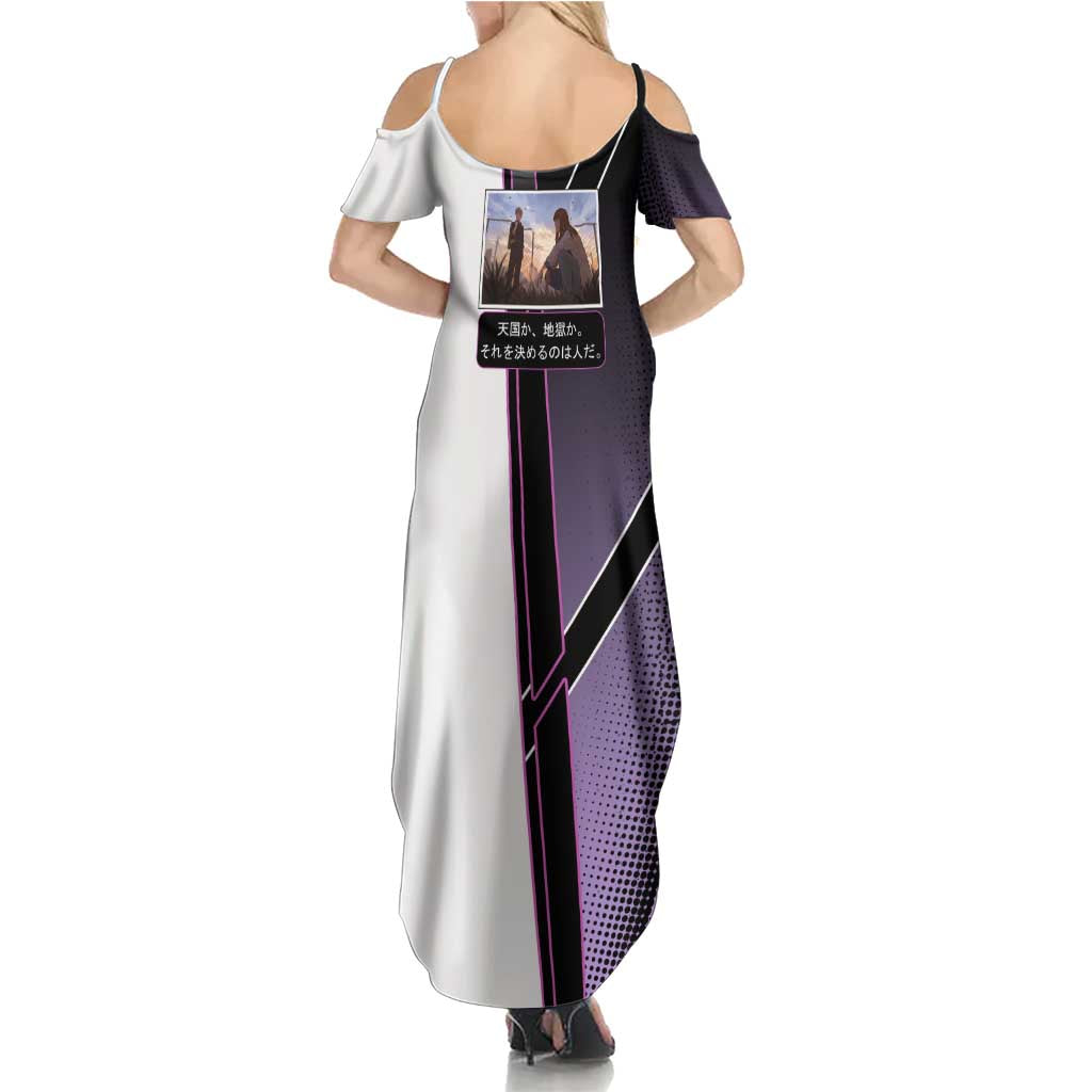 Heavenly Delusion Duo Summer Maxi Dress Post-Apocalyptic Manga Style