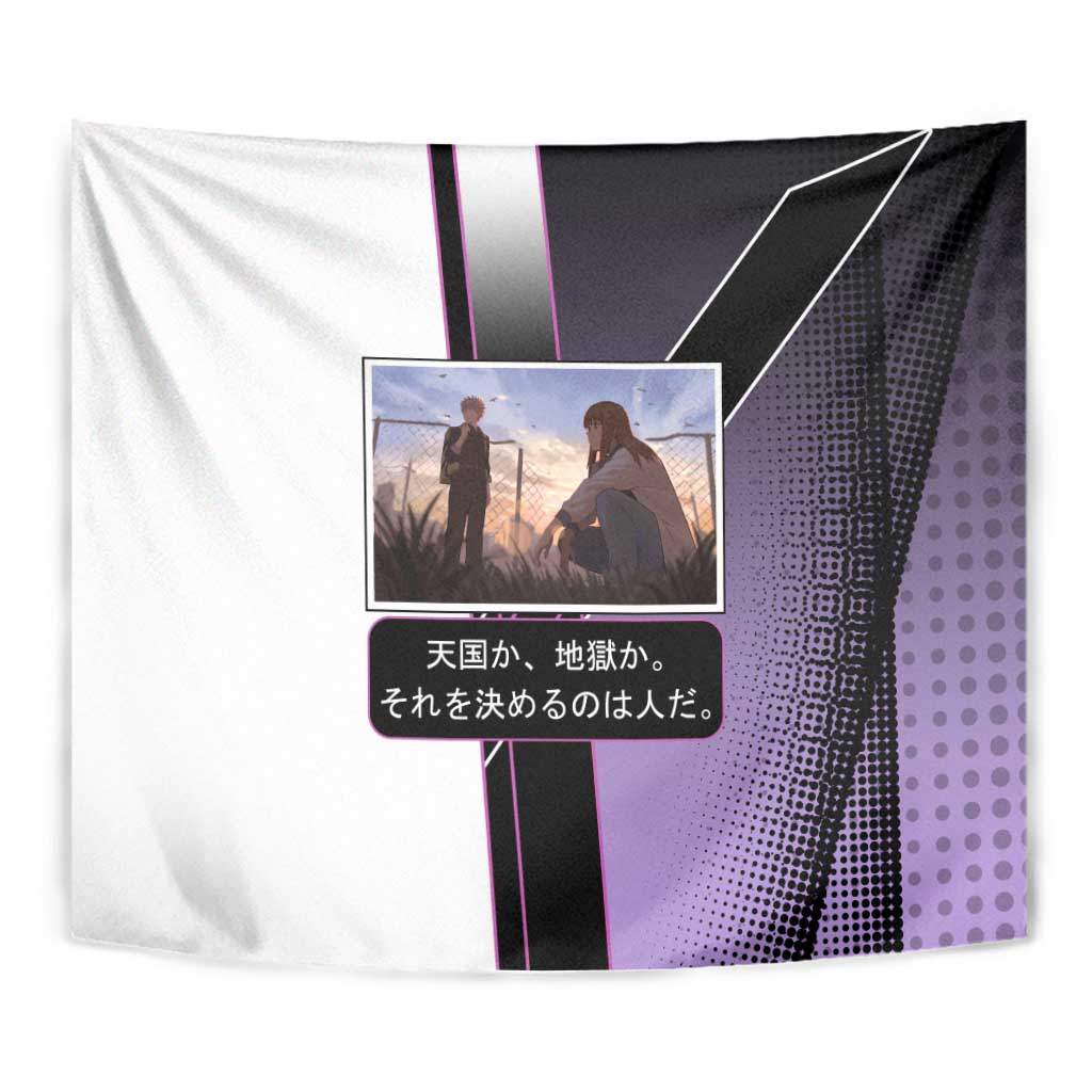 Heavenly Delusion Duo Tapestry Post-Apocalyptic Manga Style