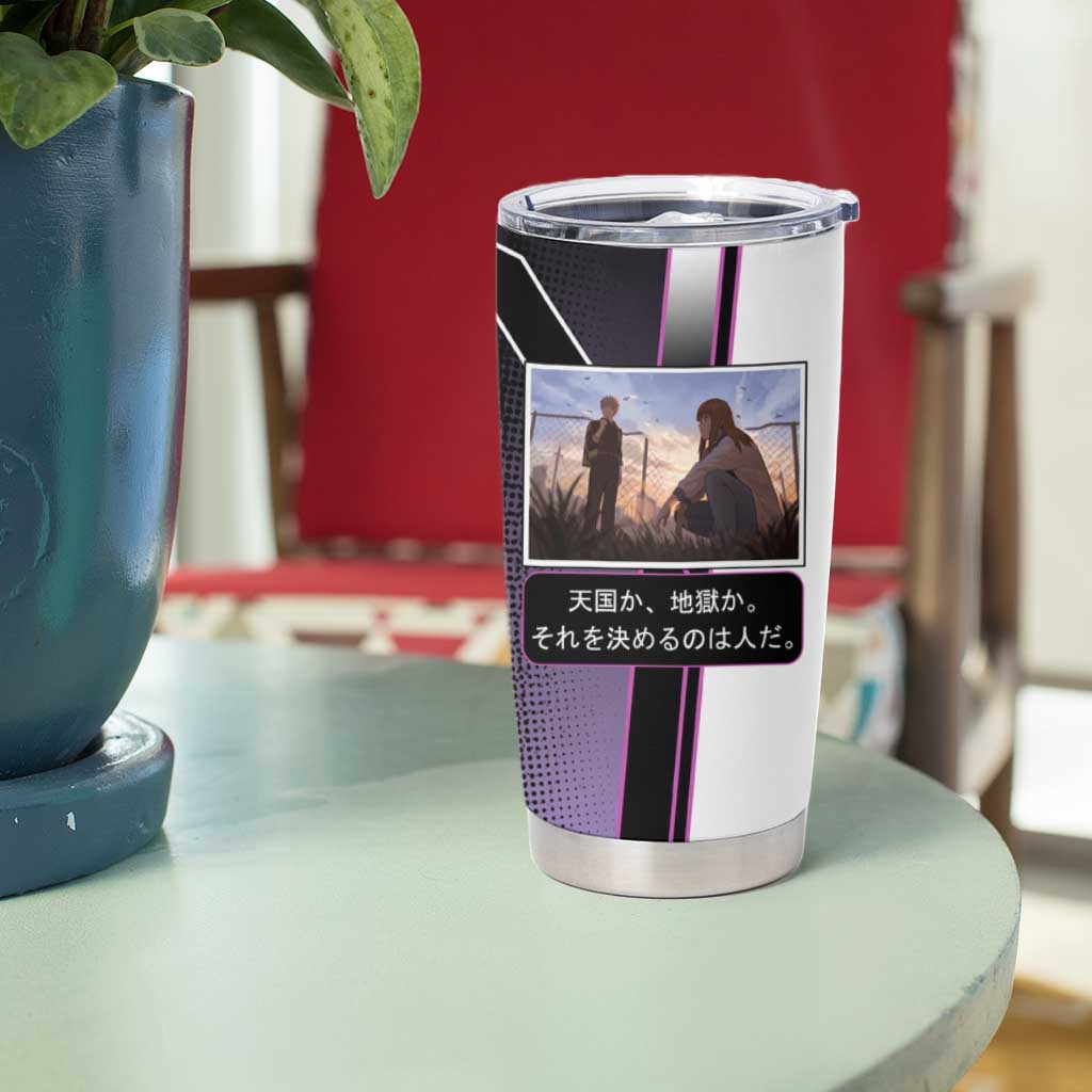Heavenly Delusion Duo Tumbler Cup Post-Apocalyptic Manga Style