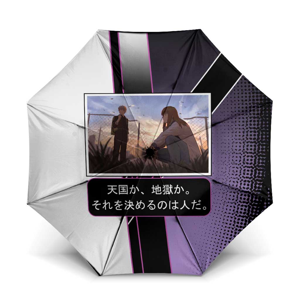 Heavenly Delusion Duo Umbrella Post-Apocalyptic Manga Style