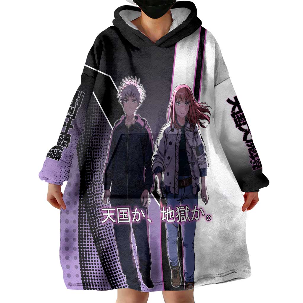 Heavenly Delusion Duo Wearable Blanket Hoodie Post-Apocalyptic Manga Style