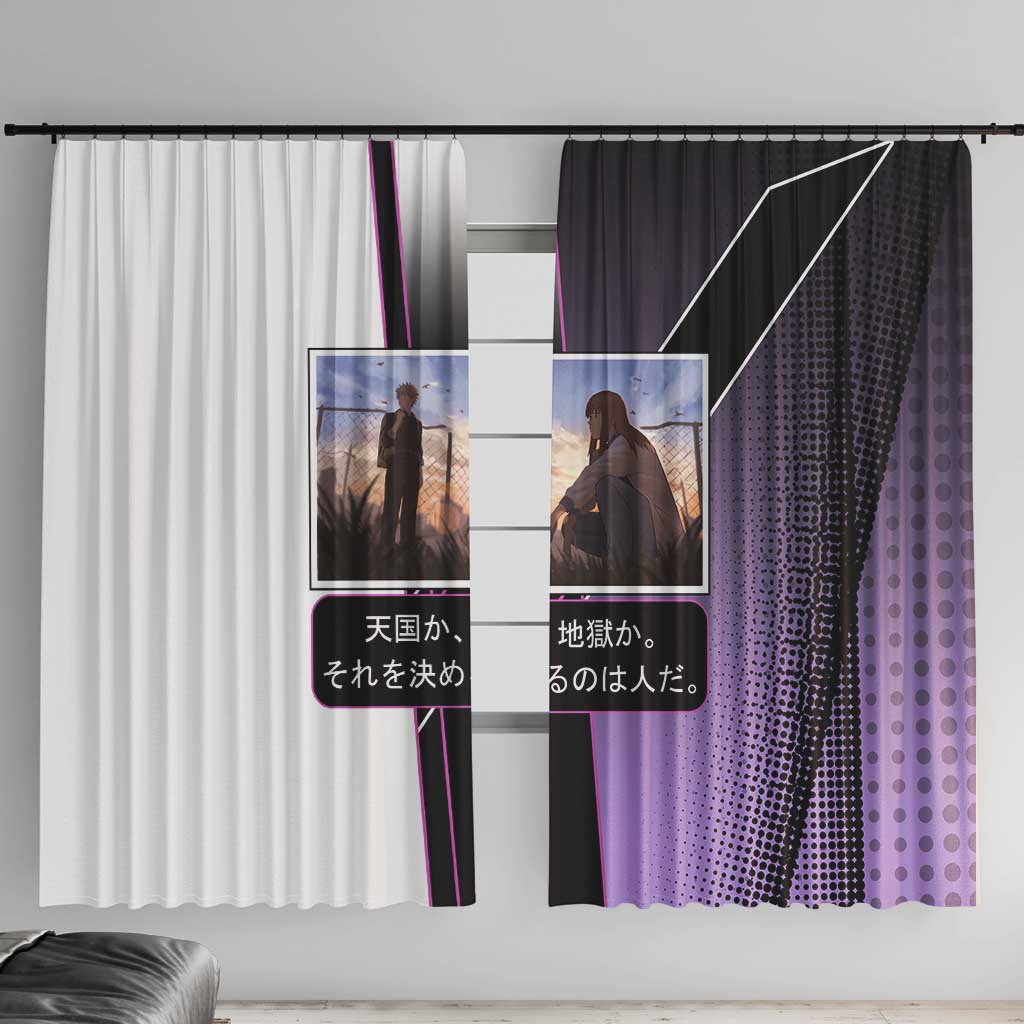 Heavenly Delusion Duo Window Curtain Post-Apocalyptic Manga Style