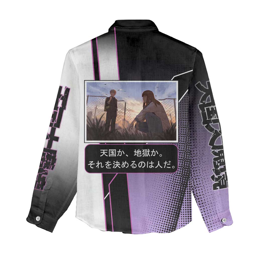 Heavenly Delusion Duo Women Casual Shirt Post-Apocalyptic Manga Style