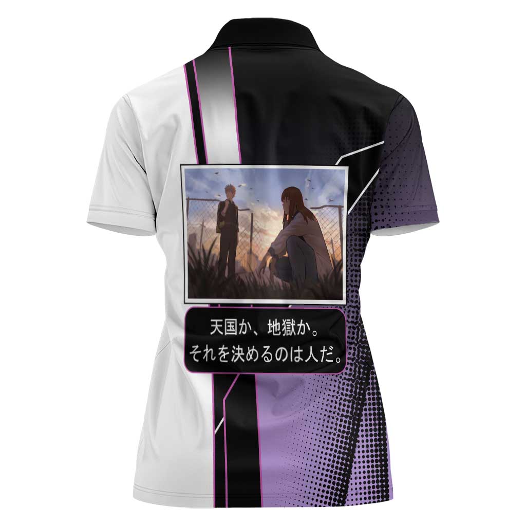 Heavenly Delusion Duo Women Polo Shirt Post-Apocalyptic Manga Style