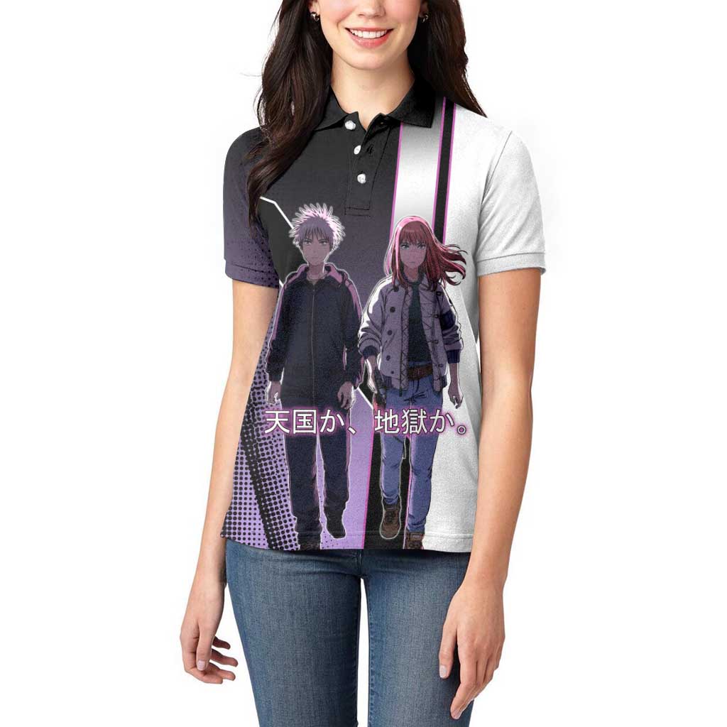 Heavenly Delusion Duo Women Polo Shirt Post-Apocalyptic Manga Style