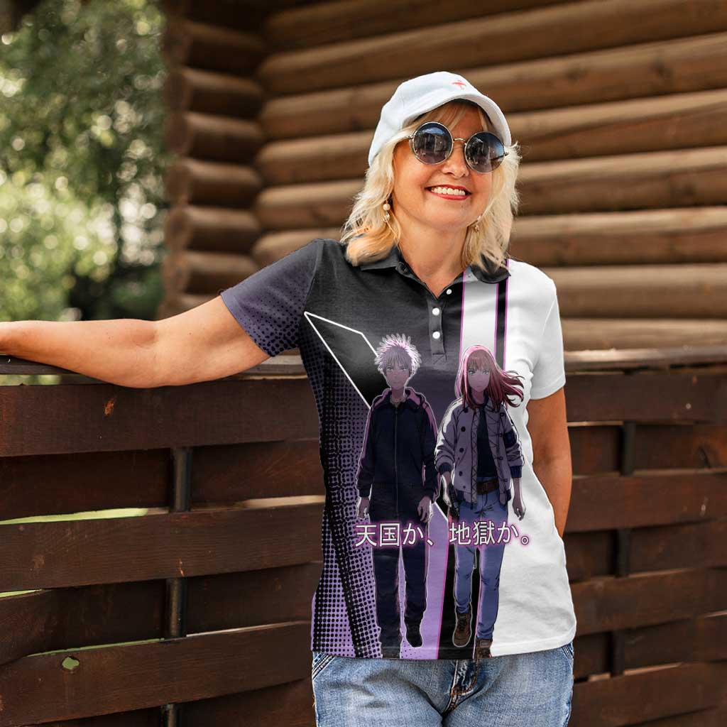 Heavenly Delusion Duo Women Polo Shirt Post-Apocalyptic Manga Style
