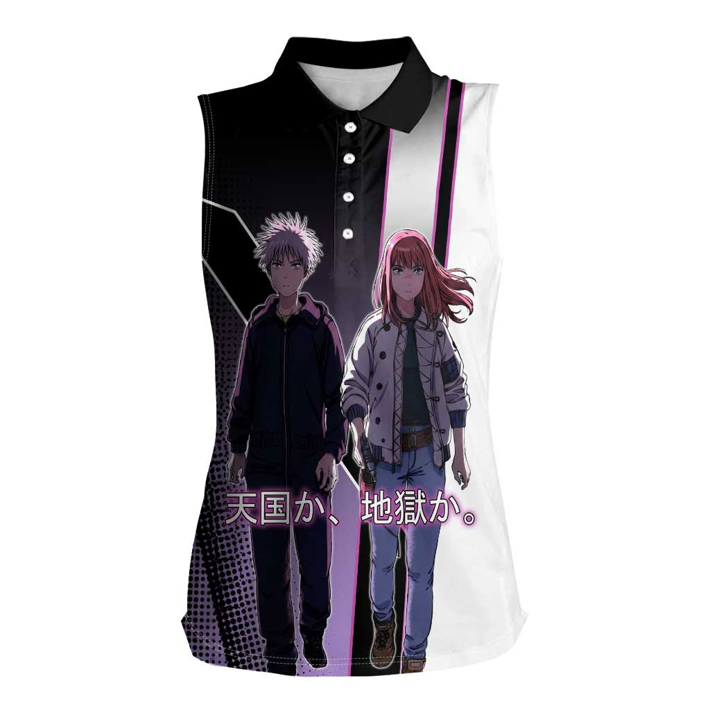 Heavenly Delusion Duo Women Sleeveless Polo Shirt Post-Apocalyptic Manga Style