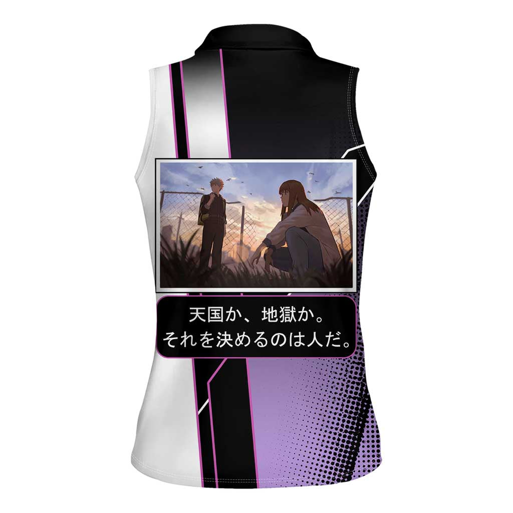 Heavenly Delusion Duo Women Sleeveless Polo Shirt Post-Apocalyptic Manga Style