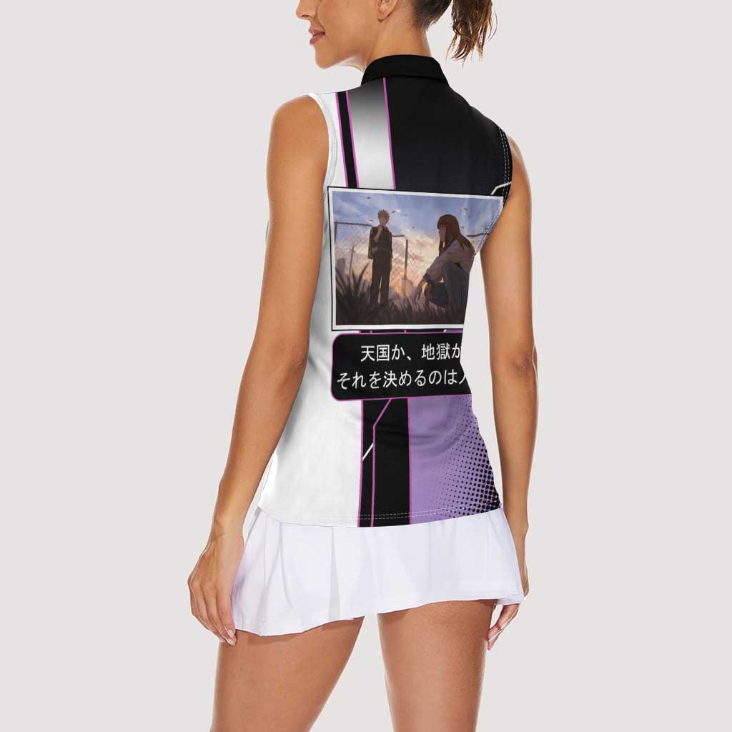 Heavenly Delusion Duo Women Sleeveless Polo Shirt Post-Apocalyptic Manga Style