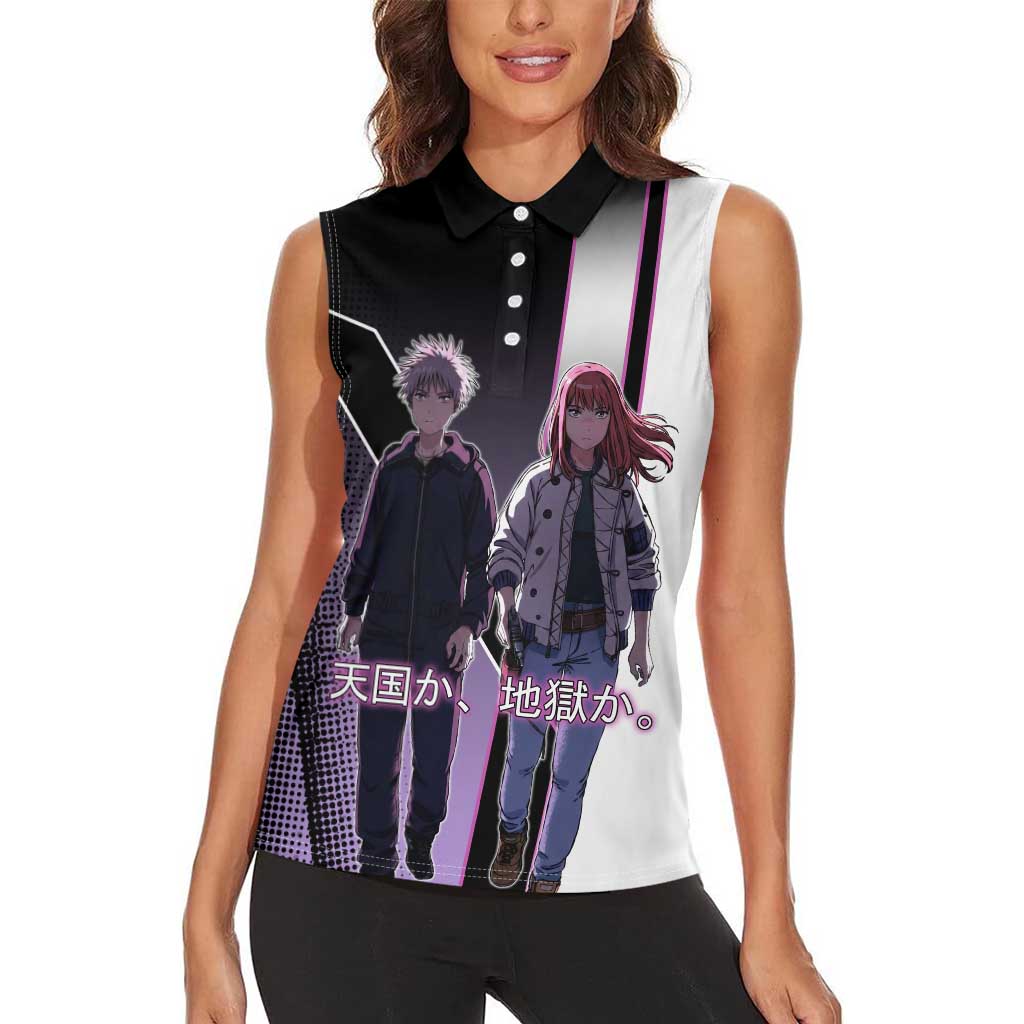 Heavenly Delusion Duo Women Sleeveless Polo Shirt Post-Apocalyptic Manga Style