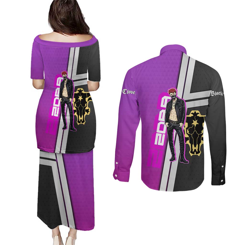 Zora Ideale Couples Matching Puletasi and Long Sleeve Button Shirt Punk Anime Streetwear Style