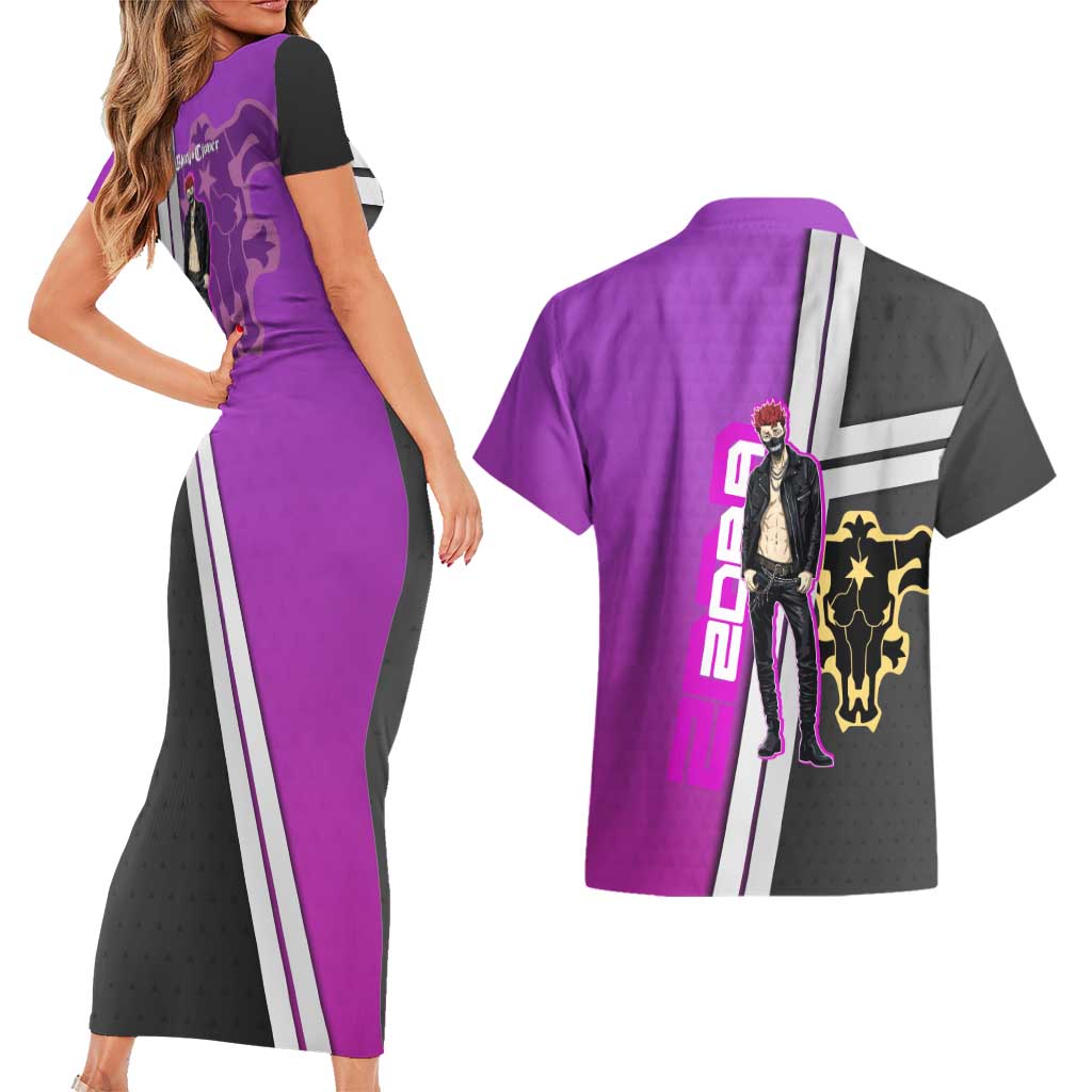 Zora Ideale Couples Matching Short Sleeve Bodycon Dress and Hawaiian Shirt Punk Anime Streetwear Style