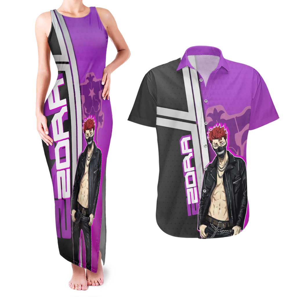 Zora Ideale Couples Matching Tank Maxi Dress and Hawaiian Shirt Punk Anime Streetwear Style