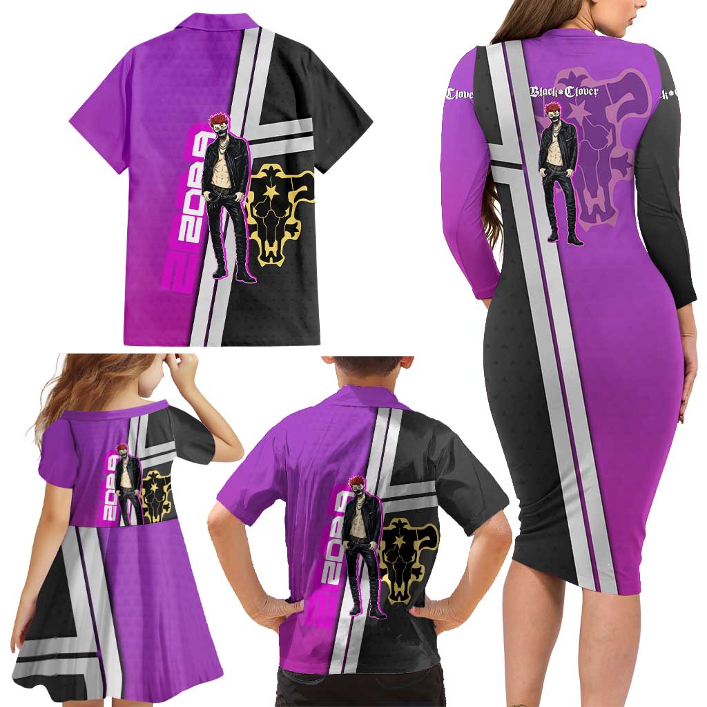 Zora Ideale Family Matching Long Sleeve Bodycon Dress and Hawaiian Shirt Punk Anime Streetwear Style